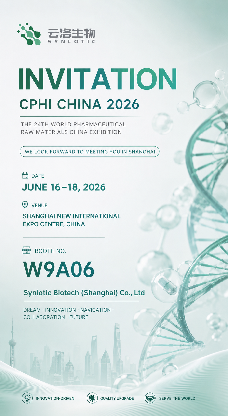 CPHI China 2026-da Synlotic Biotech-ə qoşulun